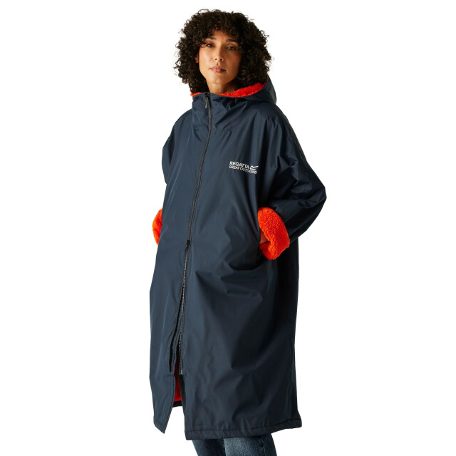 Regatta Waterdichte fleece gevoerde luierjas voor volwassenen UTRG9120_navyrustyorange large