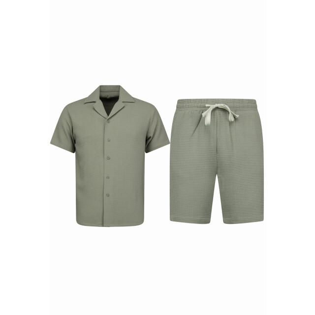 Enos Ribbed oversized shirt zomer set SET: MMG-009 large