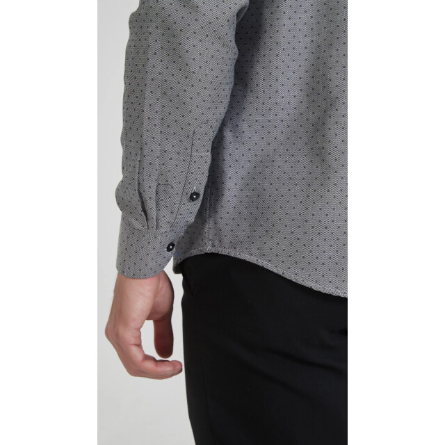 Yves Enzo heren italiaans overhemd strijkvrij print YE-6241-GR large