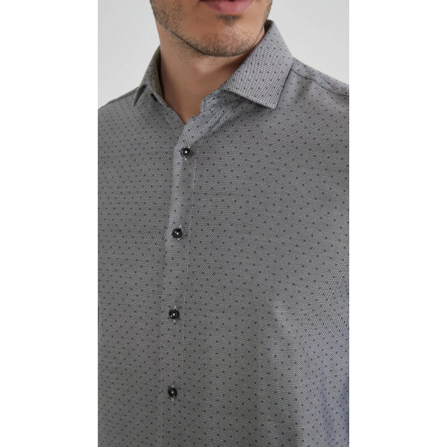 Yves Enzo heren italiaans overhemd strijkvrij print YE-6241-GR large