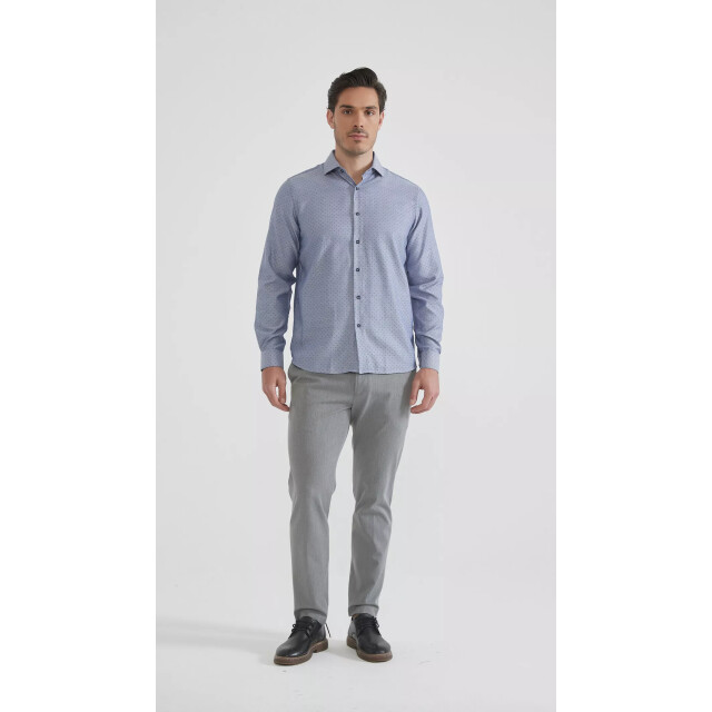 Yves Enzo heren italiaans overhemd strijkvrij print YE-6241-BL-1-1 large