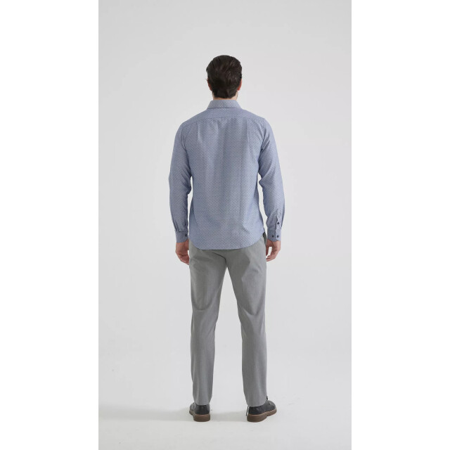 Yves Enzo heren italiaans overhemd strijkvrij print YE-6241-BL-1-1 large