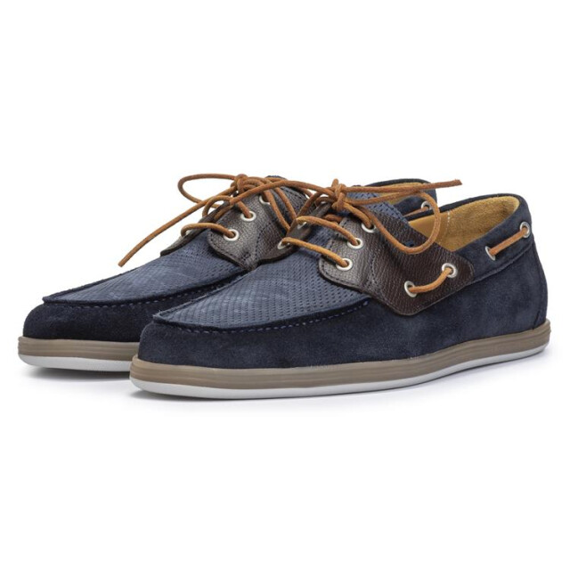 Floris van Bommel SFM-30299 Veterschoenen Blauw SFM-30299 large
