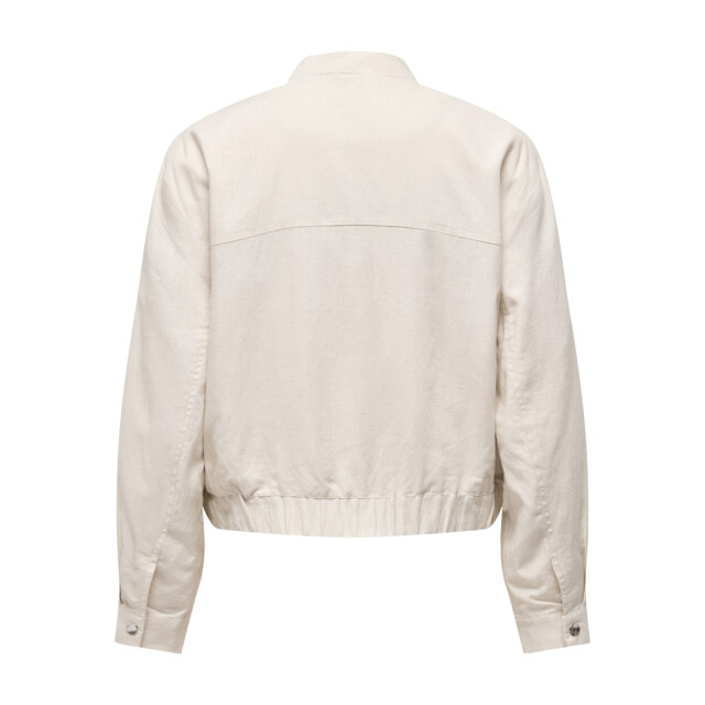 Jacqueline de Yong Jdykari linen mix short jacket zand 4279.04.0080 large