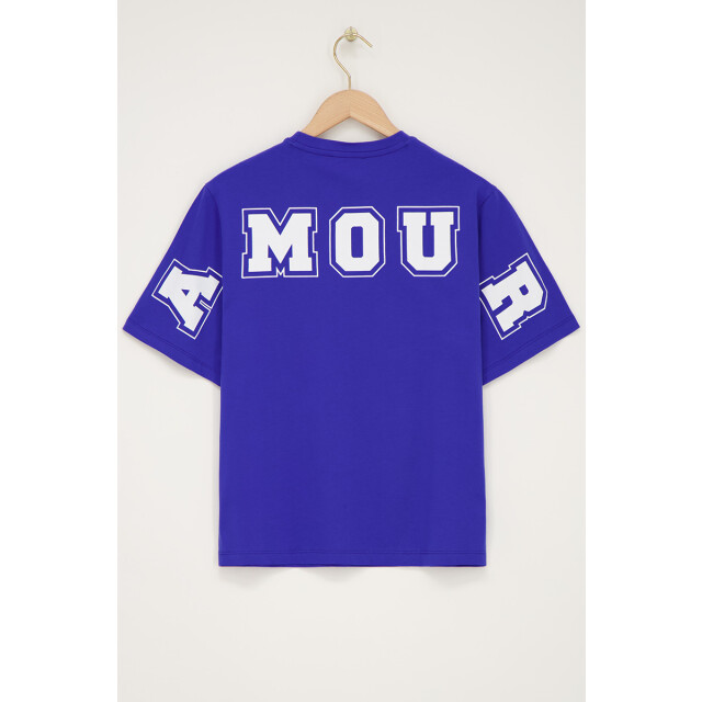 My Jewellery Amour backprint tee; 0600 kobalt 4339.34.0005 large