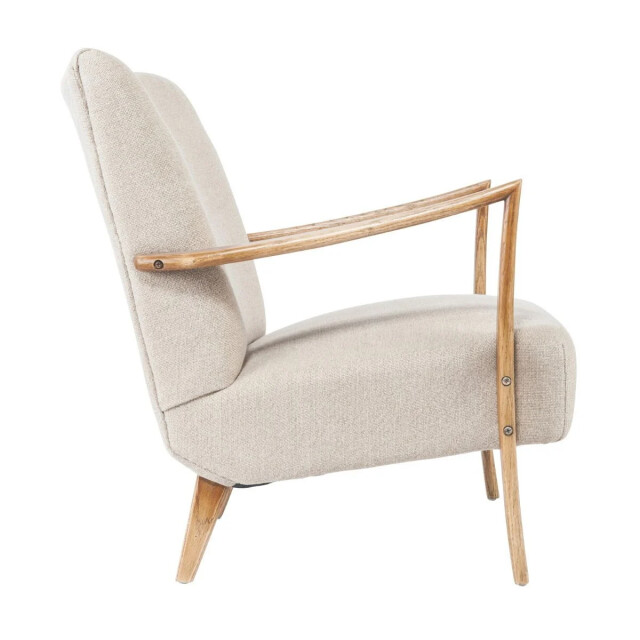 Signature Fauteuil van eikenhout en linnen, jacques 2931759 large