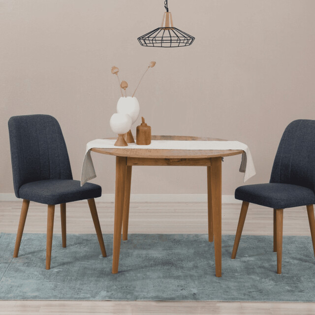 CaliCosy Uitschuifbare tafel van 100 tot 131 cm met massief houten poten vina 3061553 large