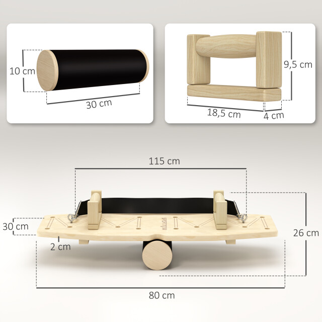 4goodz Push up bars set, push-up grepen met trainingsbord & weerstandsbanden, hout 3205808 large