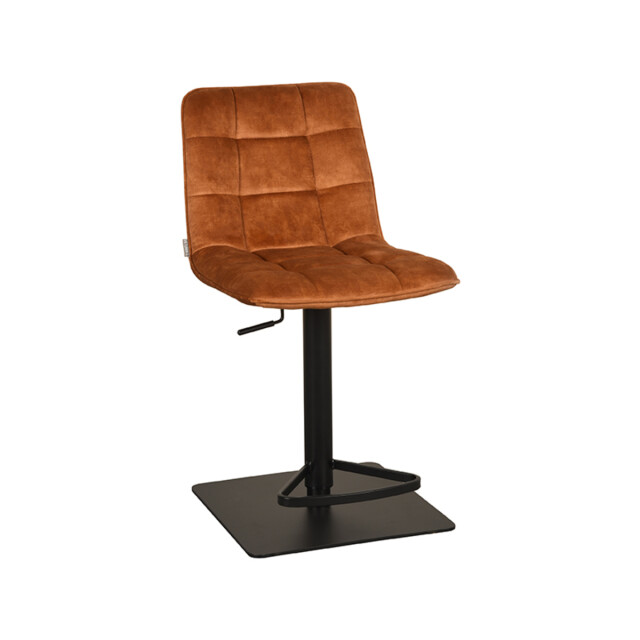 Label51 Barkruk juul oker velours 56x45x88 cm set van 2 3183651 large