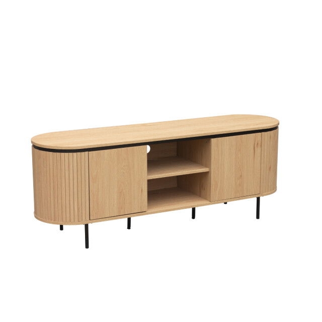 CaliCosy Tv-meubel met 2 deuren en zijkanten met groef l150 cm malaga 3205795 large