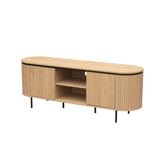 CaliCosy Tv-meubel met 2 deuren en zijkanten met groef l150 cm malaga 3205795 large