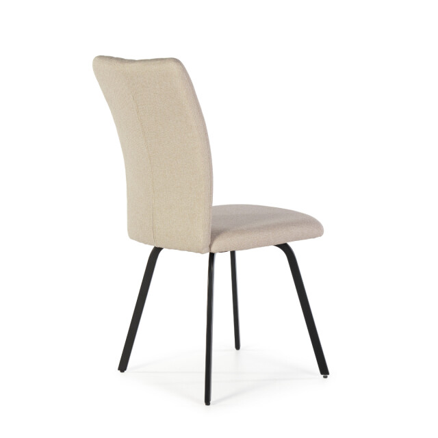 CaliCosy Set van 4 stoelen in stof met zwarte metalen poten l47,5 cm pretty 3078799 large