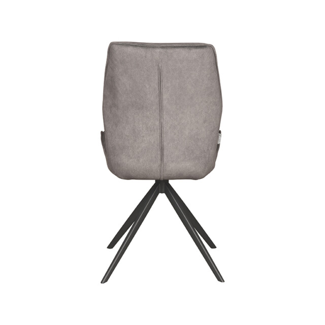 Label51 Eetkamerstoel comfy antraciet cosmo zwart onderstel 64 x 48cm - 3183650 large