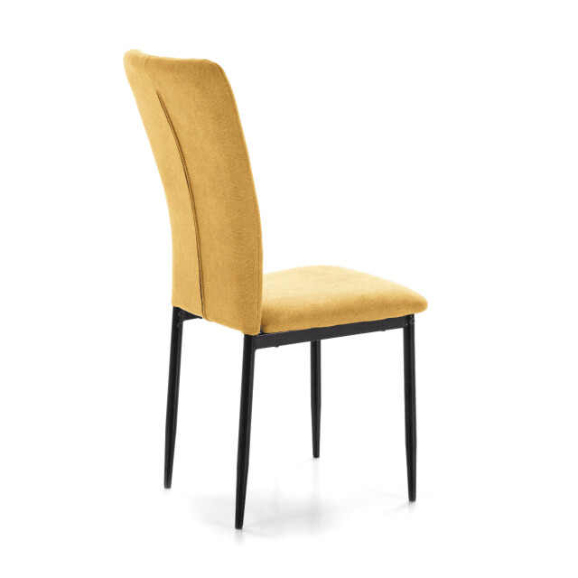 CaliCosy Set van 4 stoelen in stof met zwarte metalen poten l43 cm holly 3078801 large
