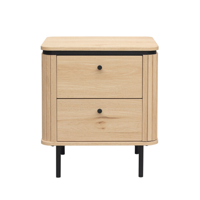 CaliCosy Nachtkastje met 2 lades en zijkanten met groef h55 cm malaga 3205799 large