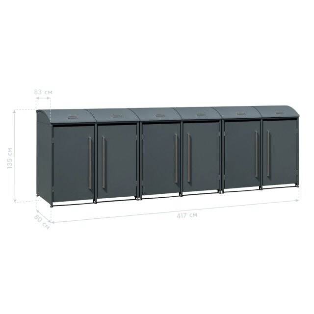 Westmann Moderna containerombouw afvalbak kliko ombouw 6 containers 3206101 large