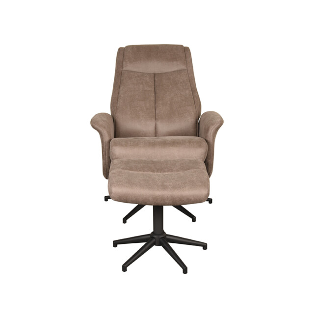 Label51 Fauteuil bergen - micro suede incl. hocker 62x77x53 cm 3183682 large