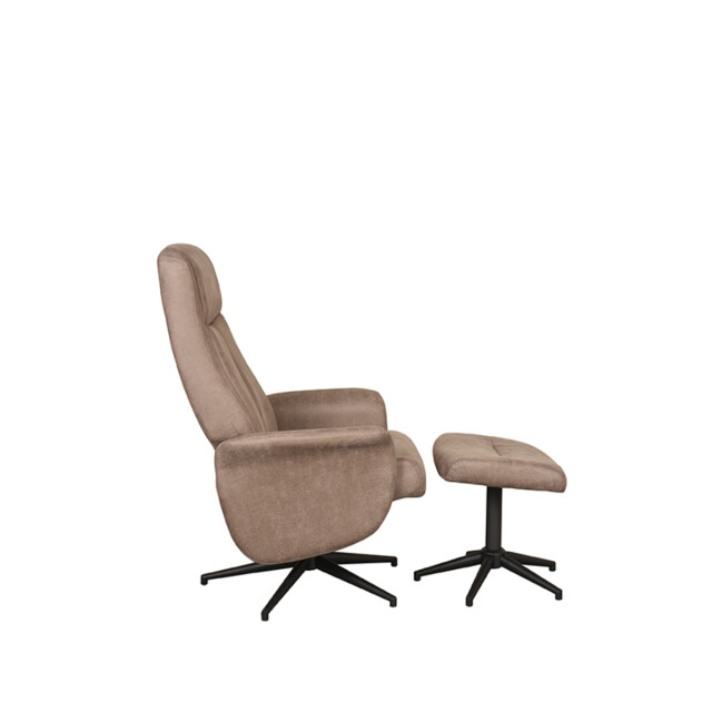 Label51 Fauteuil bergen - micro suede incl. hocker 62x77x53 cm 3183682 large