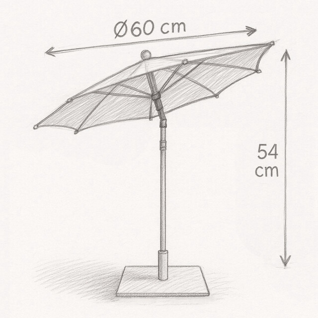 WDMT Tafel parasol – blauw 3206308 large