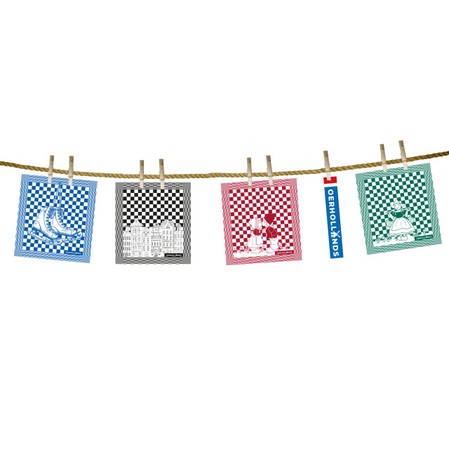 Oerhollands Theedoekset blok 60 x 65 cm - 12 stuks geblokt blokdoeken 100% 2825659 large