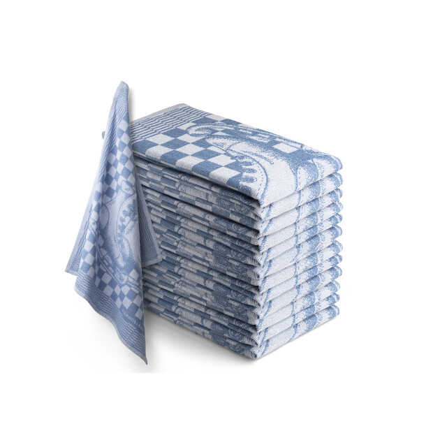 Oerhollands Theedoekset blok 60 x 65 cm - 12 stuks geblokt blokdoeken 100% 2825660 large