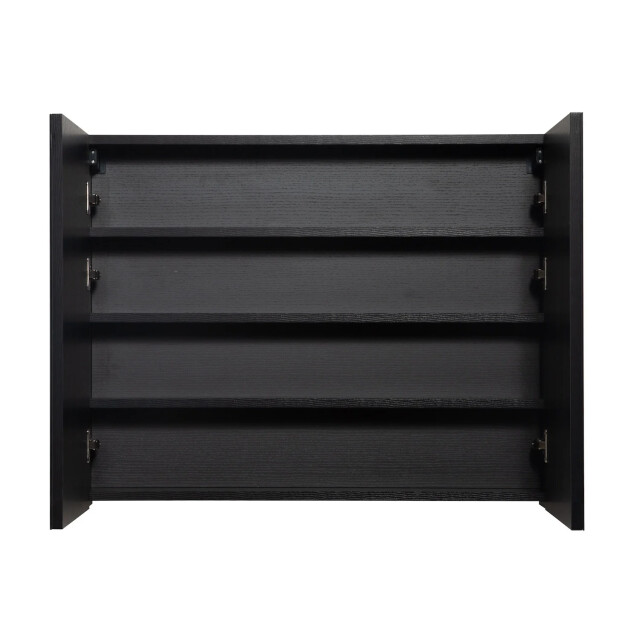 Badplaats Badkamerkast cuba 90 x 16 x 70 cm zwart spiegelkast badkamer 3181307 large