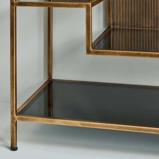 CaliCosy Boekenkast met planken van gerookt glas h180 cm tetris 3196908 large