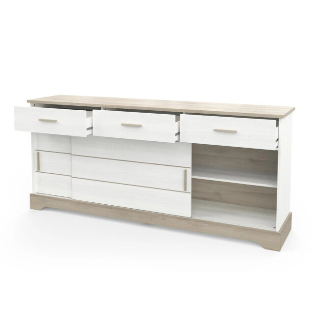 CaliCosy Buffet 2 schuifdeuren 3 laden l200 cm cottage 2932041 large