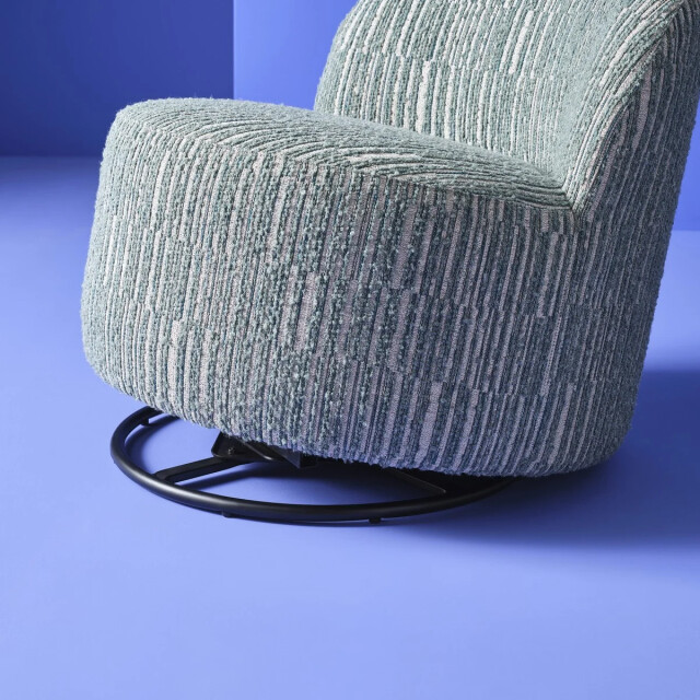 Signature Draaibare fauteuil in groene stof l74 cm culbuto 3061015 large