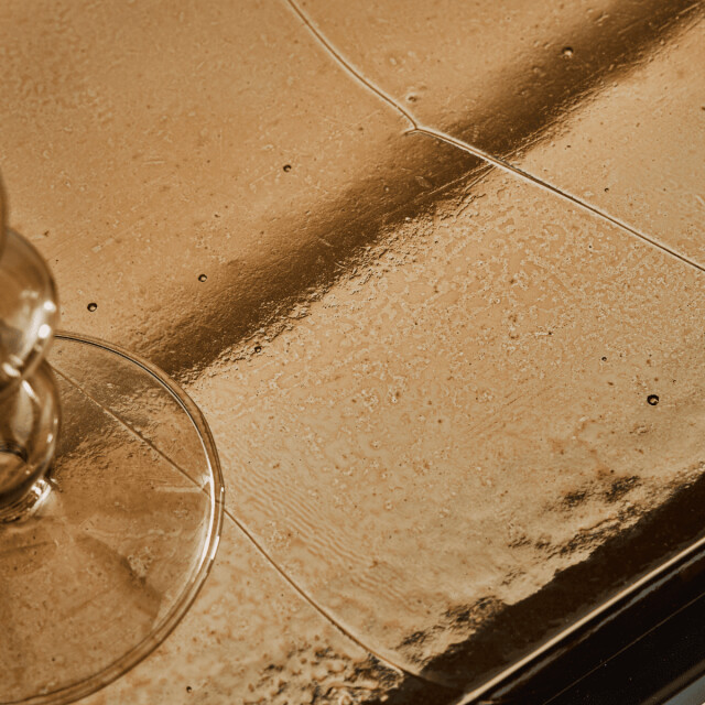 CaliCosy Kleine console van gerookt glas en zwart metaal l80 cm igloo 3196927 large