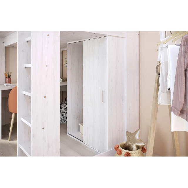 CaliCosy Hoogslaper wit met bureau en opbergruimte 90x200 cm higher 2930597 large