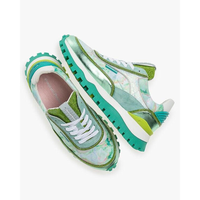 Floris van Bommel SFW-10131 Sneakers Groen SFW-10131 large