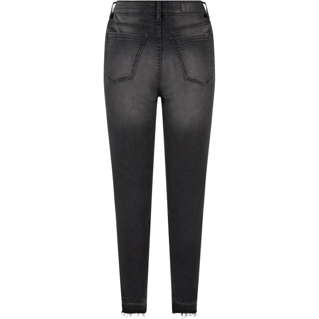 Urban Classics Dames high waist skinny jeans UTTN1390_realblackwashed large