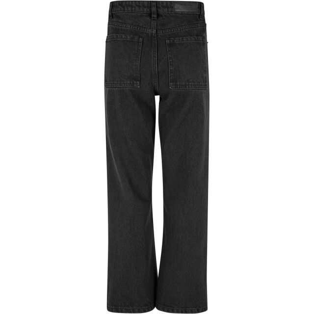 Urban Classics Dames denim cropped straight leg jeans UTTN1118_blackwash large