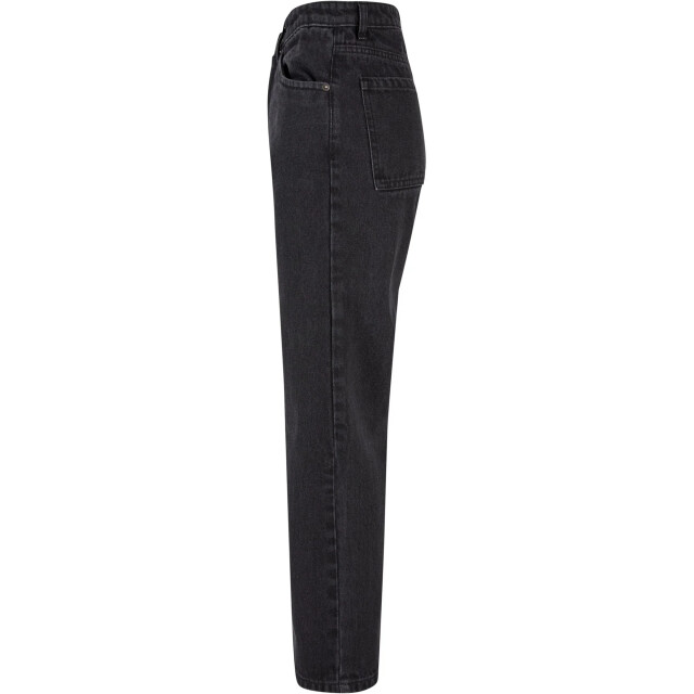 Urban Classics Dames denim cropped straight leg jeans UTTN1118_blackwash large