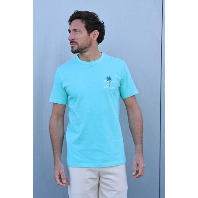 Kultivate Stairway 2501020214 pool blue -  t-shirt fancy kultiv Pool Blue/STAIRWAY 2501020214 large