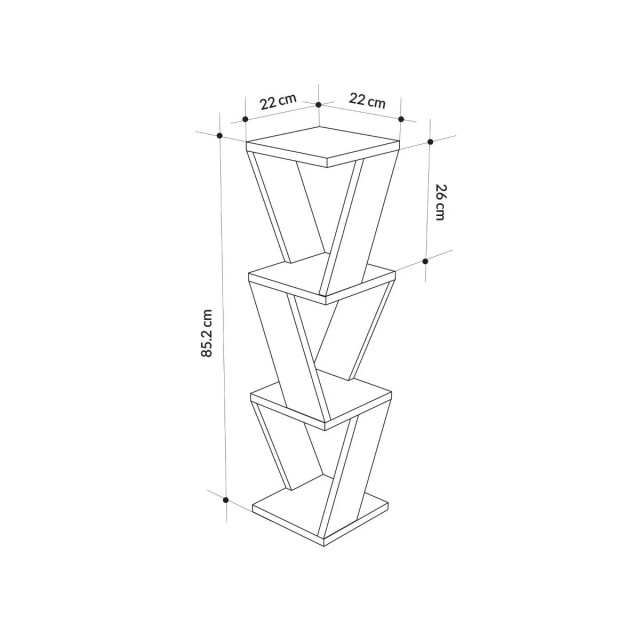 CaliCosy Hoekwandrek met 3 planken h85 cm zena 2936746 large