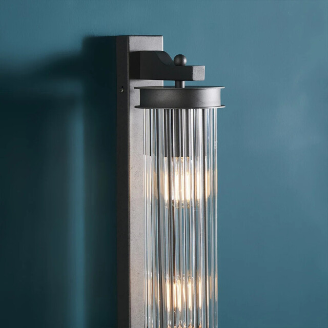 Signature Wandlamp glazen buis metaal grijs 2929723 large