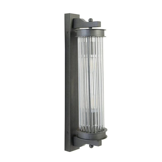 Signature Wandlamp glazen buis metaal grijs 2929723 large