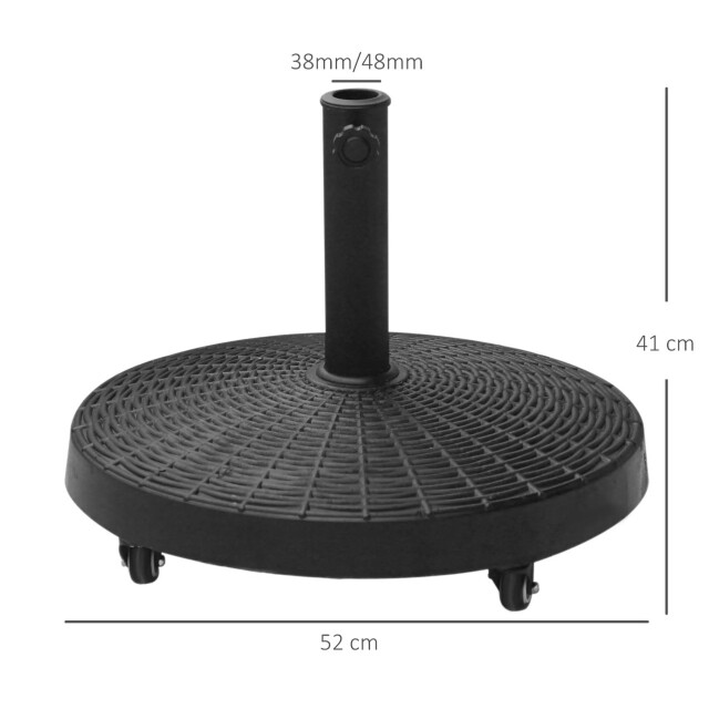 4goodz Parasolvoet 25 kg verrijdbaar cement parasols Ø35/Ø38/Ø48 mm 3207654 large