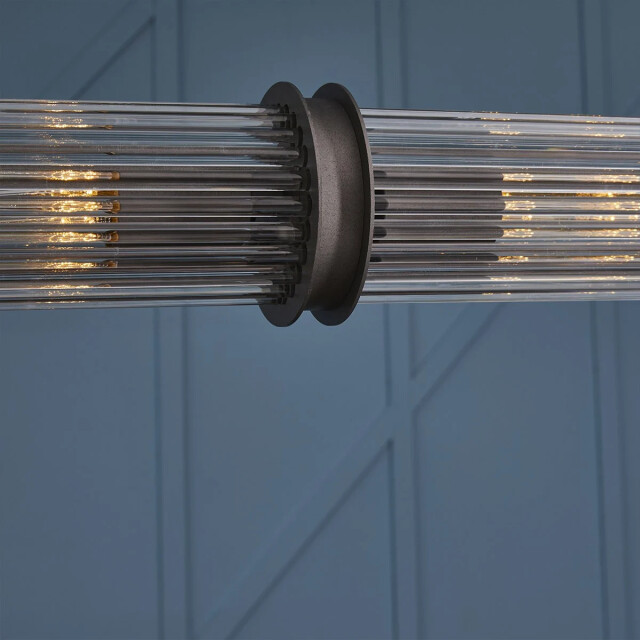 Signature Dubbele glazen metalen ophangbuis grijs 2929724 large