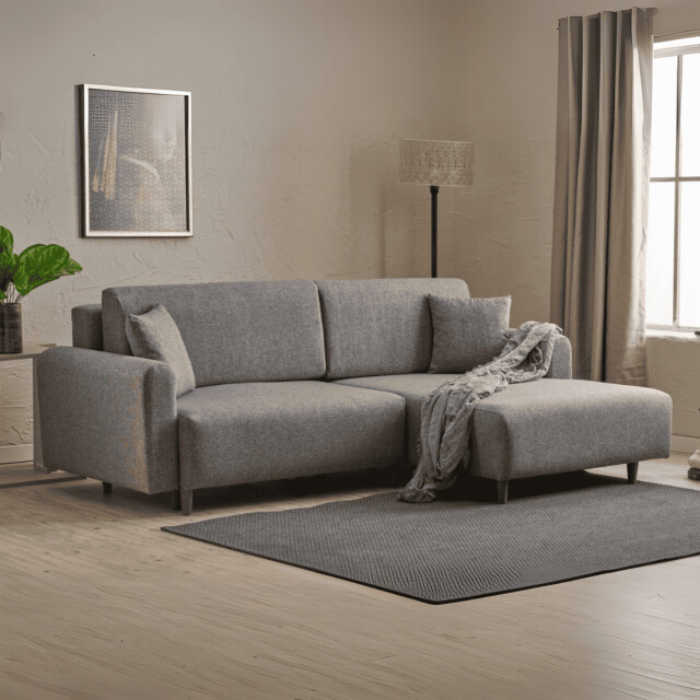 CaliCosy Hoekbank met slaapfunctie en rechtse chaise longue in stof l246 cm mane 3079648 large