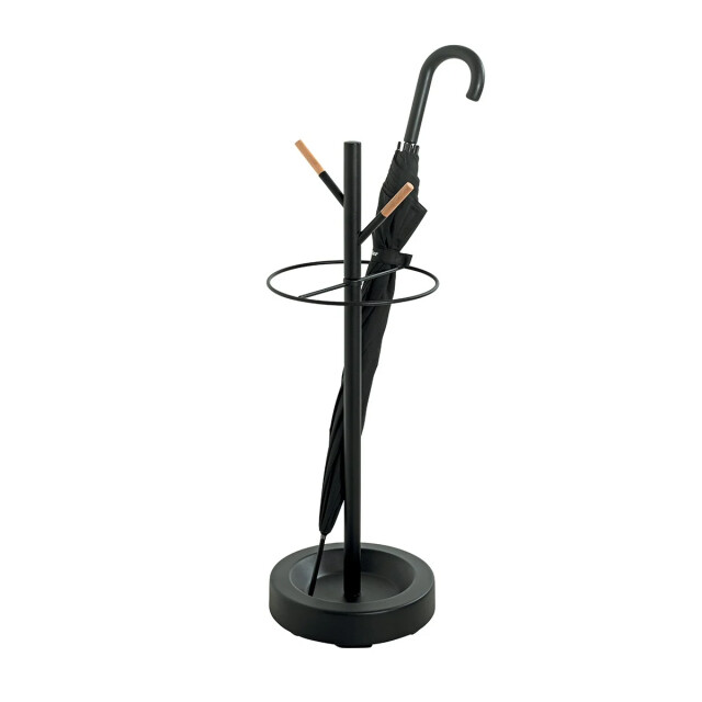 CaliCosy Paraplubak van beukenhout en zwart metaal h73 cm 2950897 large