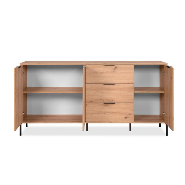 CaliCosy Buffet 3 deuren 3 laden eiken decor l180 x h88 cm 3207650 large