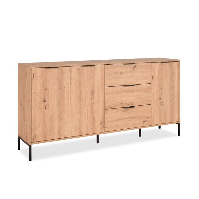 CaliCosy Buffet 3 deuren 3 laden eiken decor l180 x h88 cm 3207650 large