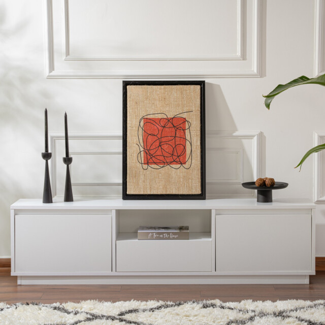 CaliCosy Tv-meubel met 3 neerklapbare deuren en 1 open vak l160 cm vanguard 3016939 large