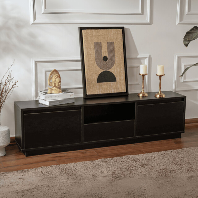 CaliCosy Tv-meubel met 3 neerklapbare deuren en 1 open vak l160 cm vanguard 3016937 large
