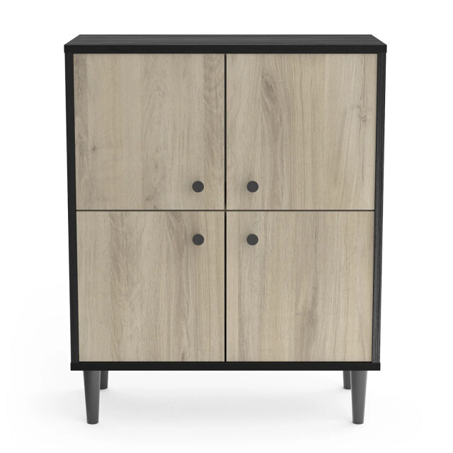 CaliCosy Klein 4-deurs hout buffet l61cm arty 2937101 large