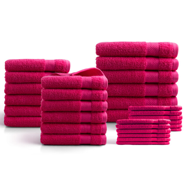 DoubleDry Hotel handdoeken 30-delig set 100% katoen 500 g/m2 zacht & 2975091 large
