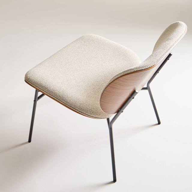 Signature Fauteuil in écru stof h68 cm serge 3066910 large